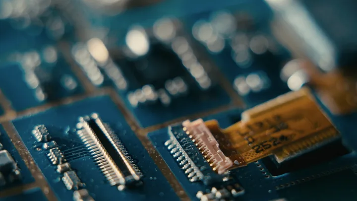 Macro of connectors on a circuit board