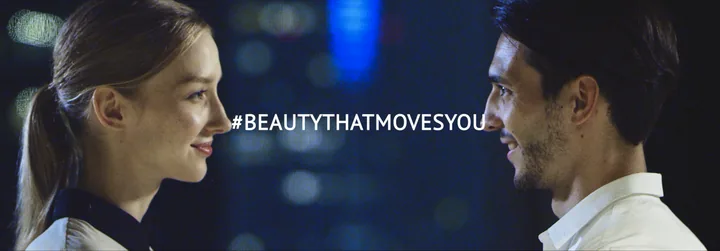 The couple face to face with #BEAUTYTHATMOVESYOU